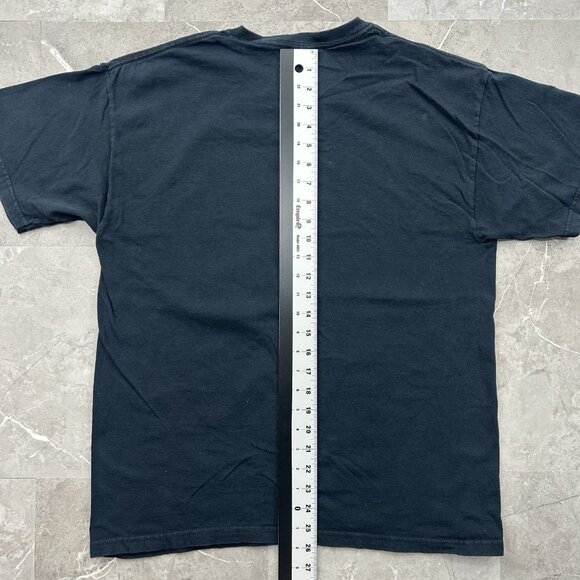 Vintage US Navy Shirt Mens Large Black Aircraft Carrier Military Graphic Tee y2k - Picture 7 of 8